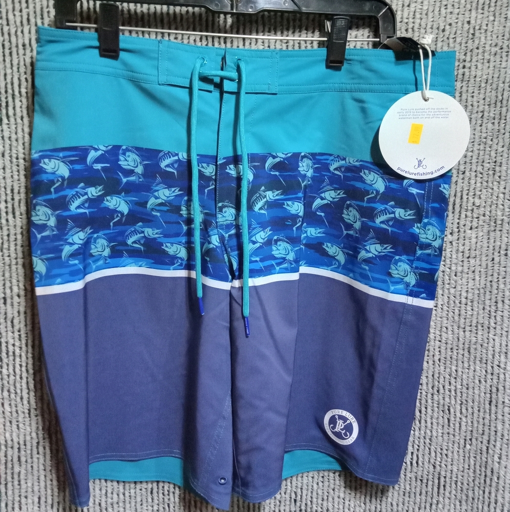 Pure lure fishing board shorts